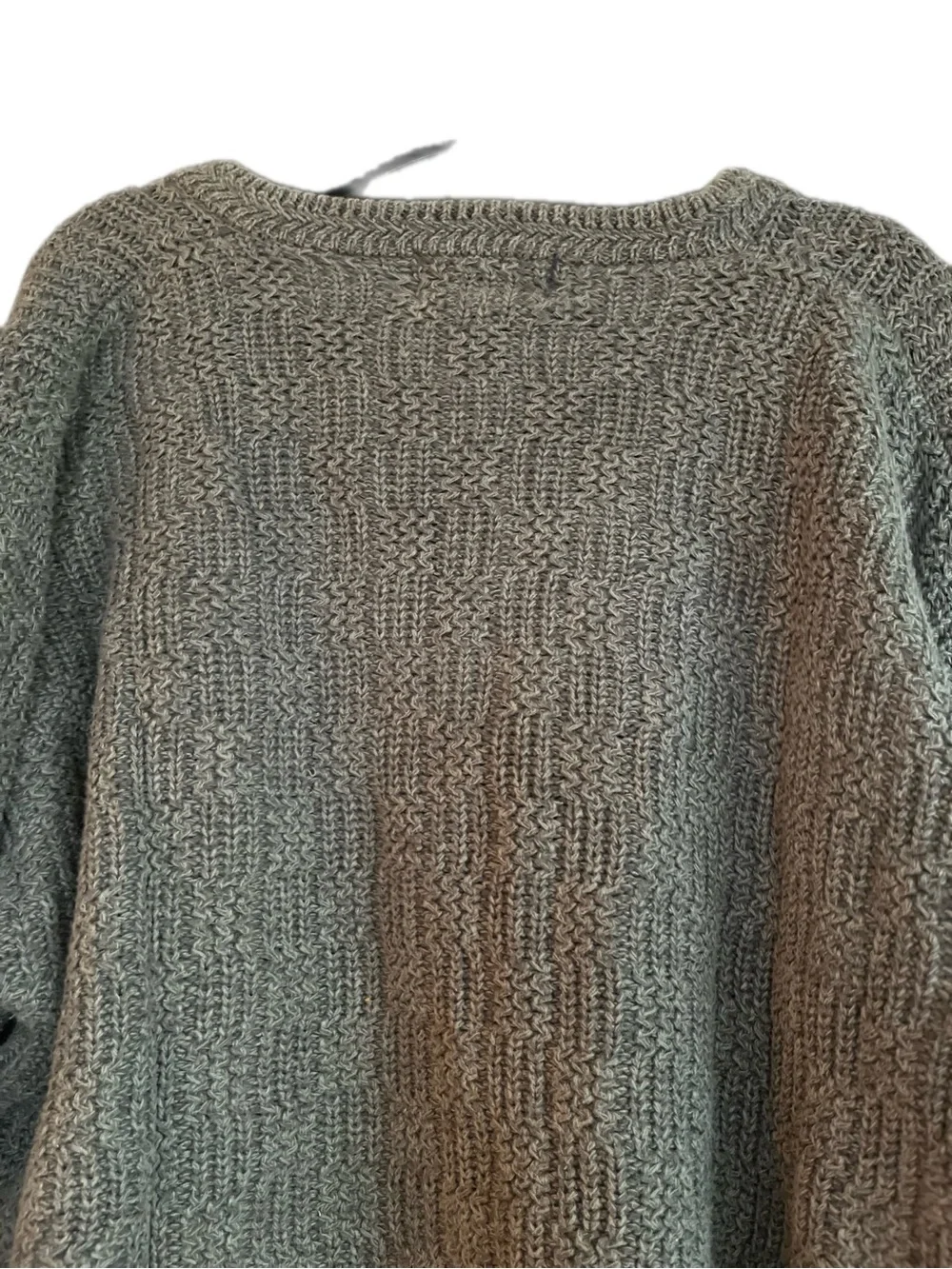 Vintage Eddie Bauer Chunky Basketweave Knit Grandpa Sweater Heavy Cotton Large